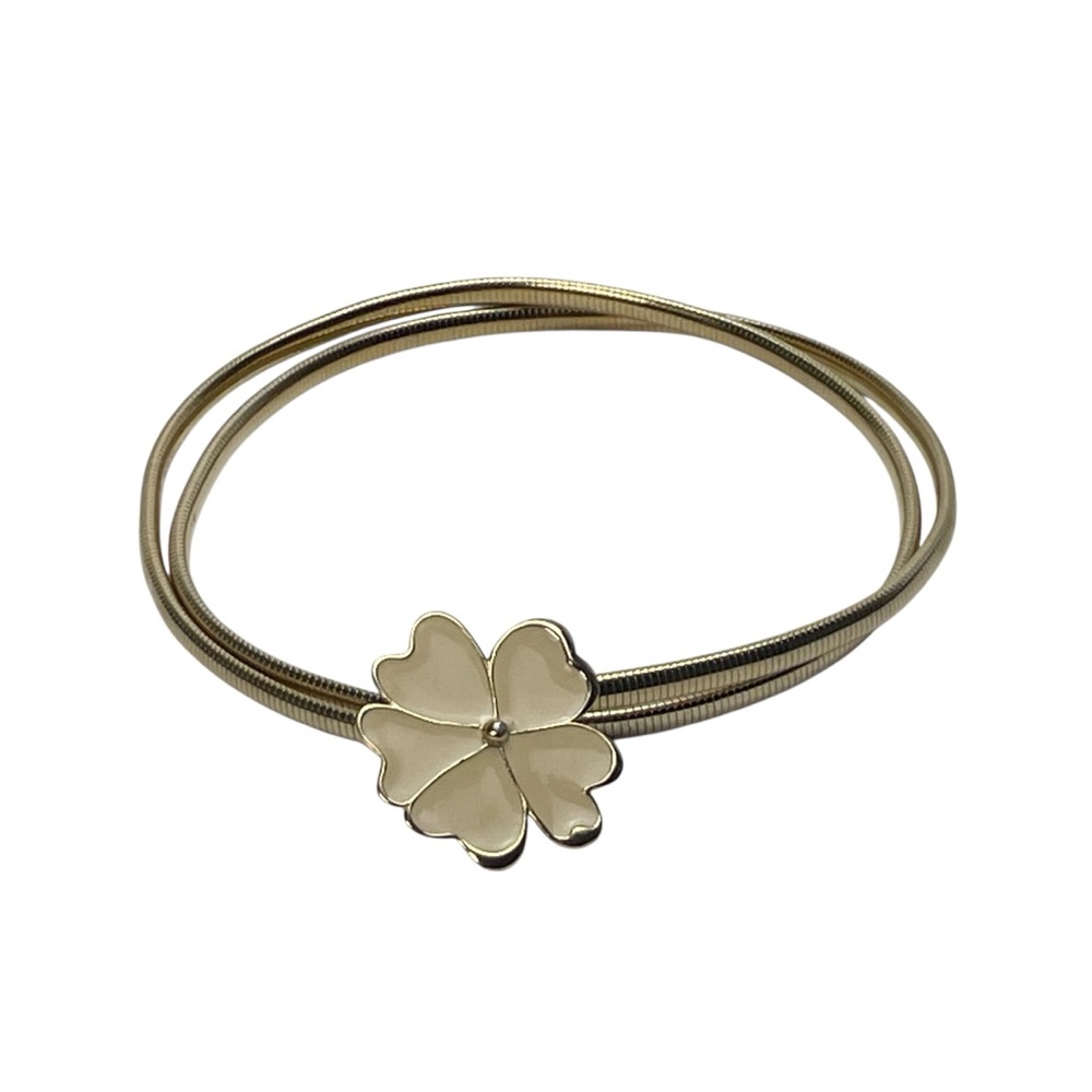 Vintage Sarah Coventry Gold-Tone Flower Belt Signed 27.5” Snake Chain 1970s